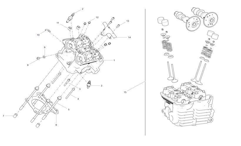 FRONT CYLINDER HEAD MACHINED ASSEMBLY