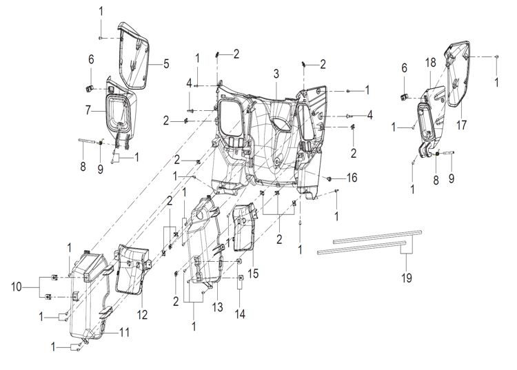 RIGHT FRONT STORAGE COVER