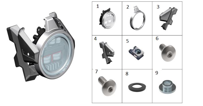 headlight mask (bright silver)