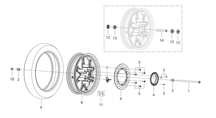 ΠΑΞΙΜΑΔΙ ΑΞΟΝΑ ΤΡΟΧΟΥ M12?1.25