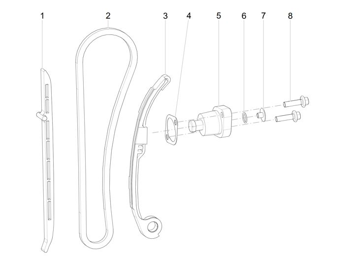 TENSIONER BOLT, TRX / SRK 125