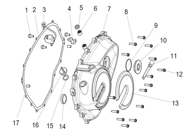 HEXAGON FLANGE BOLT M6x14