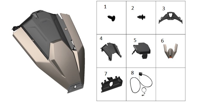 ZT368T-G USB port trim plate
